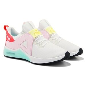 Nike Women's Shoes - White, Pink, Yellow, and Aqua